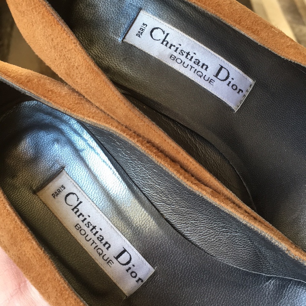 Christian Dior suede heel  vintage